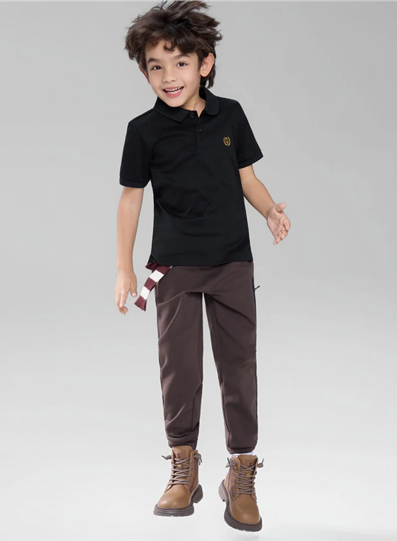 GIORDANO Kids' Slim Fit Liquid Touch Cotton Polo
